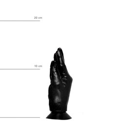 ALL BLACK Vinyl Dildos: AB13 Otto