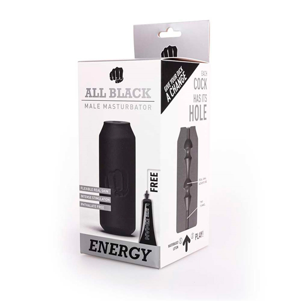 All Black - Real Skin Touch Masturbator - Energy All Black - Real Skin Touch Masturbator - Energy