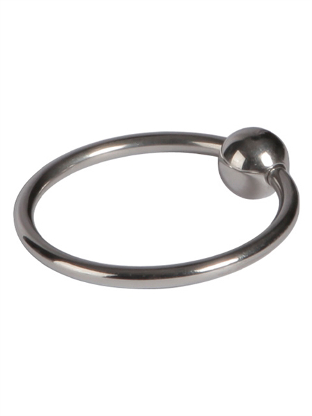 Mister B Hardware Glans Ring With Ball is penis topy available in 4 sizes a...