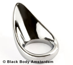 Chrome Teardrop Cockring