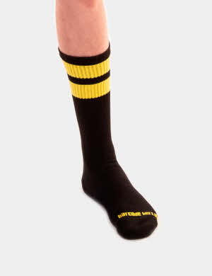Barcode Berlin Football Socks Yellow/Black / Black/Red & White Red
